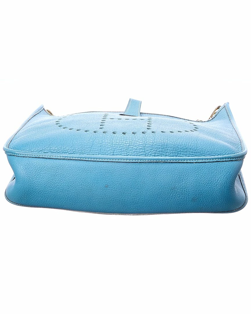 Hermès Blue Jean Clemence Leather Evelyne I GM (Authentic Pre-Owned) Women Crossbody Bags 5 Hermès Blue Jean Clemence Leather Evelyne I GM (Authentic Pre-Owned) Women Crossbody Bags - Image 3