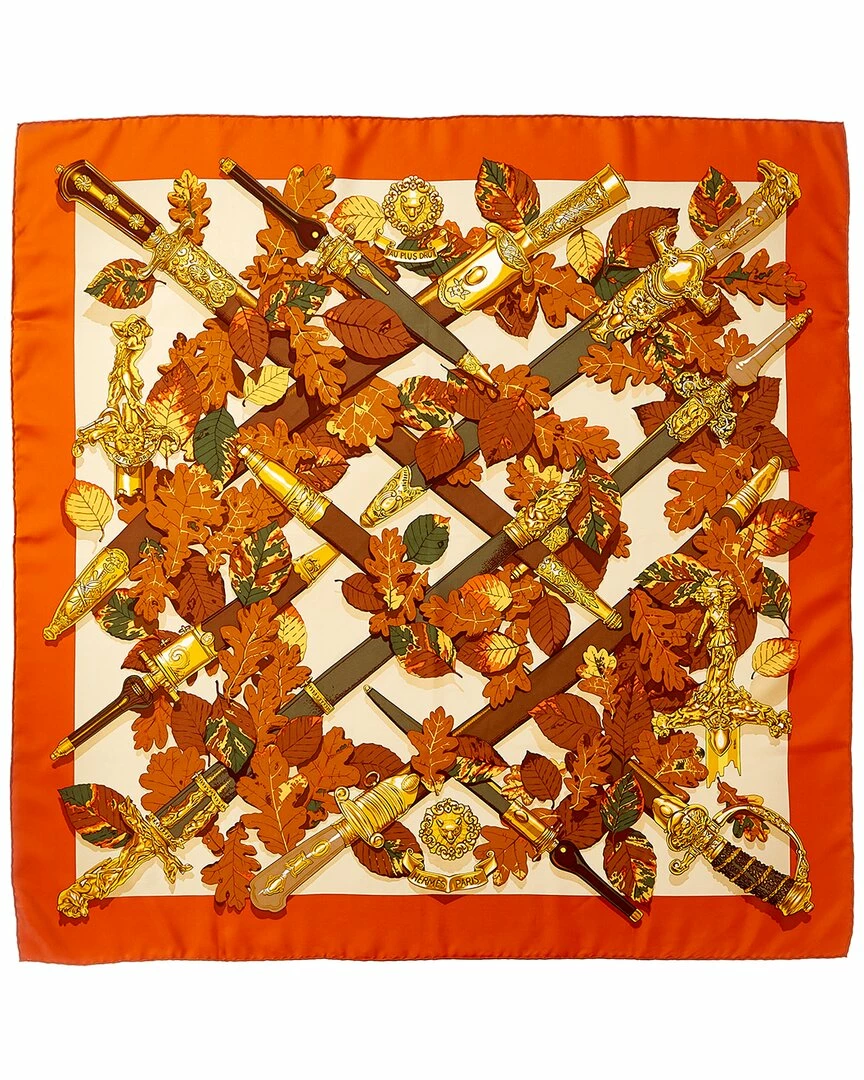 Hermès "Au Plus Dru," By Vladimir Rybaltchenko Silk Scarf (Authentic Pre-Owned) Women Scarves & Wraps 3 Hermès "Au Plus Dru," By Vladimir Rybaltchenko Silk Scarf (Authentic Pre-Owned) Women Scarves & Wraps