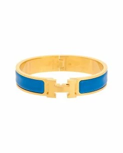 Hermès Plated Clic Clac Bangle (Authentic Pre-Owned) Women Bracelets