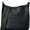 Hermès Black Clemence Leather Evelyne I PM (Authentic Pre-Owned) Women Crossbody Bags