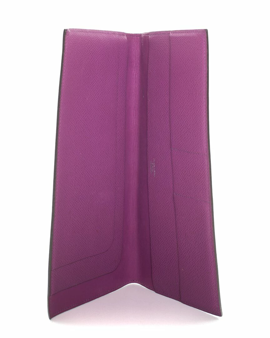 Hermès Purple Epsom Leather Brighton Bifold Wallet (Authentic Pre-Owned) Women Wallets & Card Cases 5 Hermès Purple Epsom Leather Brighton Bifold Wallet (Authentic Pre-Owned) Women Wallets & Card Cases - Image 4