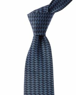 Hermès Printed Silk Tie (Authentic Pre-Owned) Men Ties & Formal Accessories