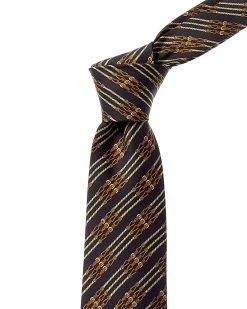Hermès Silk Tie (Authentic Pre-Owned) Men Ties & Formal Accessories