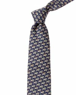 Hermès Silk Tie (Authentic Pre-Owned) Men Ties & Formal Accessories