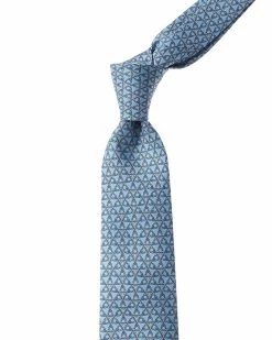 Hermès Bottle Cap Silk Tie (Authentic Pre-Owned) Men Ties & Formal Accessories