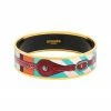 Hermès Plated Couture Coaching Enamel Bangle (Authentic Pre-Owned) Women Bracelets