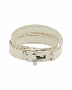 Hermès Kelly Leather Double Tour Bracelet (Authentic Pre-Owned) Women Bracelets