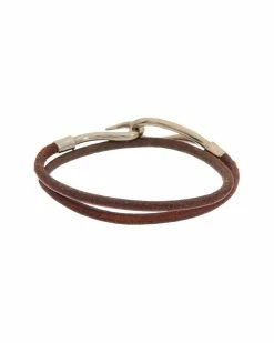 Hermès Plated Jumbo Hook Double Tour Bracelet (Authentic Pre-Owned) Women Bracelets