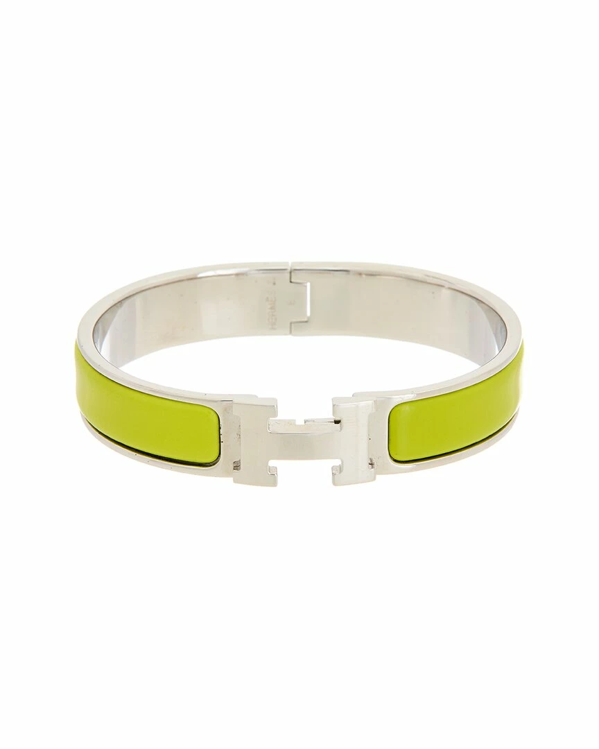 Hermès Palladium Clic Clac H Bangle (Authentic Pre-Owned) Women Bracelets