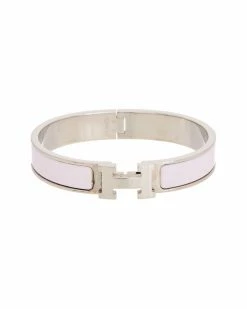 Hermès Palladium Clic Clac H Bangle (Authentic Pre-Owned) Women Bracelets