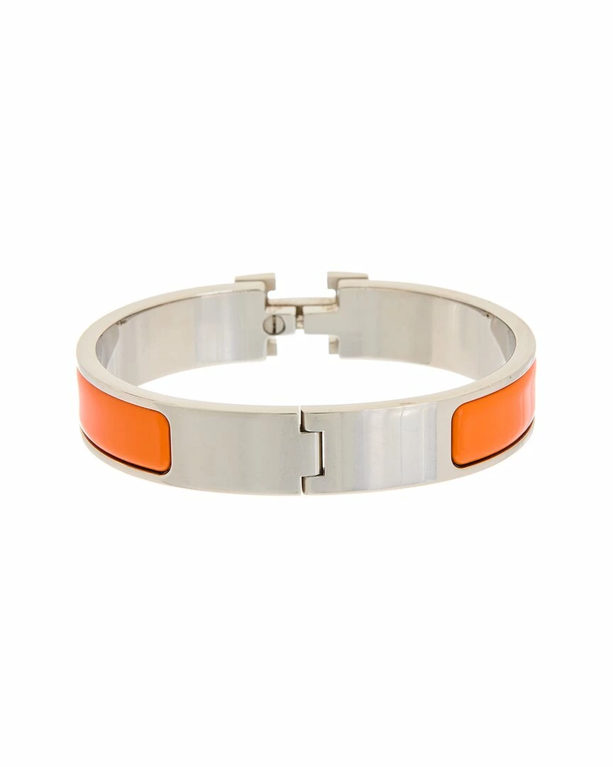 Hermès Silver-Tone Clic Clac H Bangle (Authentic Pre-Owned) Women Bracelets - Image 2