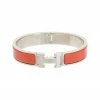 Hermès Silver-Tone Clic Clac H Bangle (Authentic Pre-Owned) Women Bracelets
