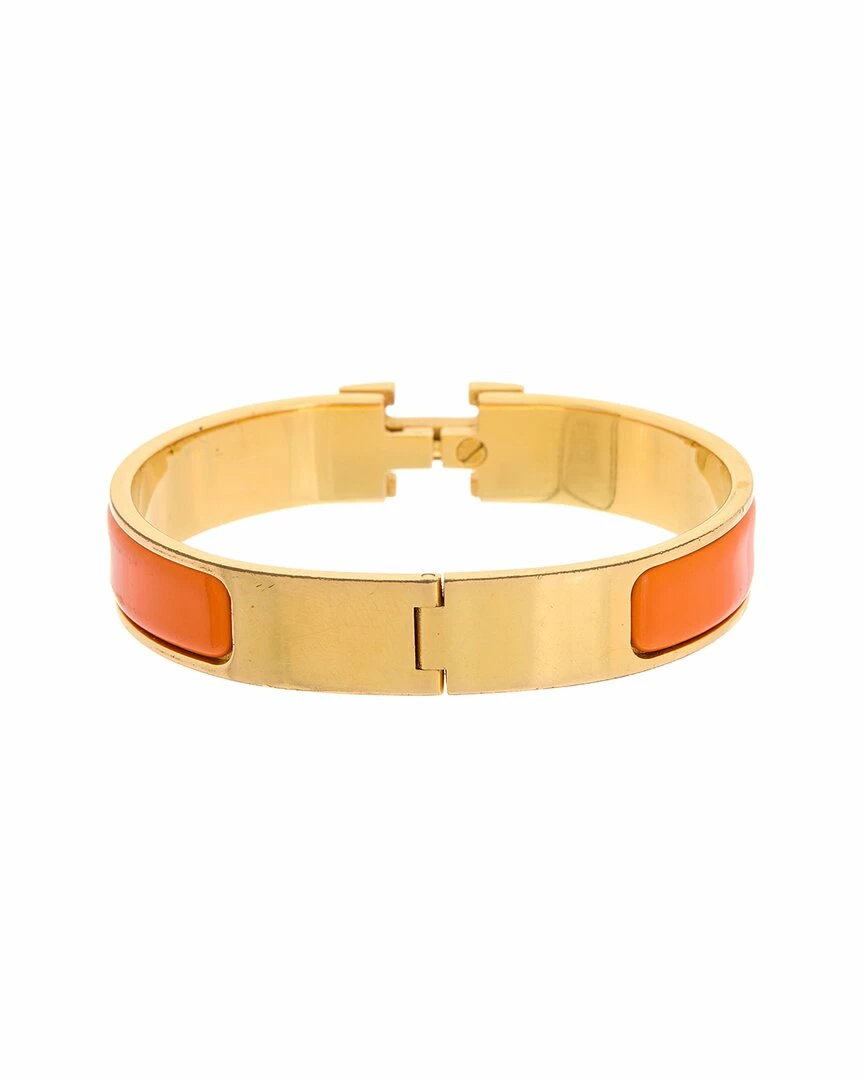 Hermès Gold-Tone Clic Clac H Bangle (Authentic Pre-Owned) Women Bracelets 4 Hermès Gold-Tone Clic Clac H Bangle (Authentic Pre-Owned) Women Bracelets - Image 2