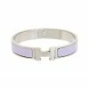 Hermès Silver-Tone Clic Clac H Bangle (Authentic Pre-Owned) Women Bracelets