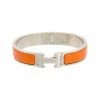 Hermès Silver-Tone Clic Clac H Bangle (Authentic Pre-Owned) Women Bracelets